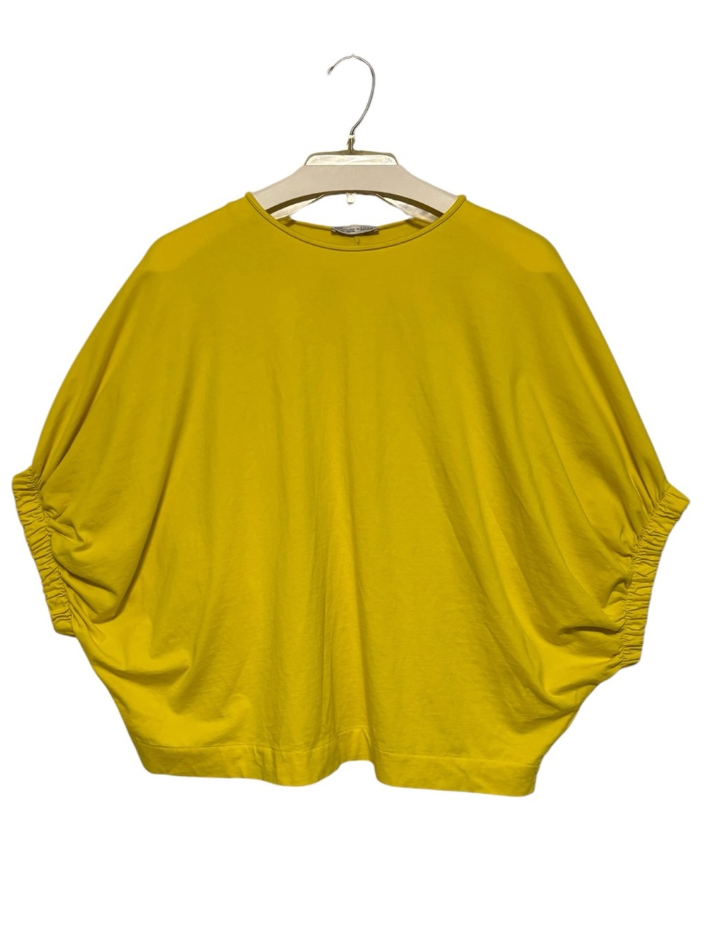 ZARA Basic Collection Mustard Yellow Batwing Sleeve Top Size S